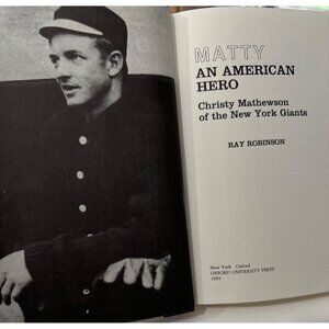CHRISTY MATHEWSON Matty American Hero 1993 Ray Robinson NEW YORK GIANTS Oxford